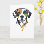Vibrant Lab Pop Art Kaart (Gele Bloem)