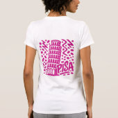 Vibrant Leaning Tower Pisa Graphic T-shirt (Achterkant)