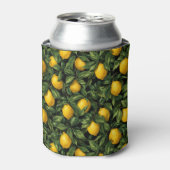 Vibrant Lemon Citrus Tree Pattern Blikjeskoeler (Blikje Voorkant)