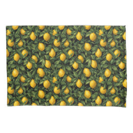 Vibrant Lemon Citrus Tree Pattern Kussensloop