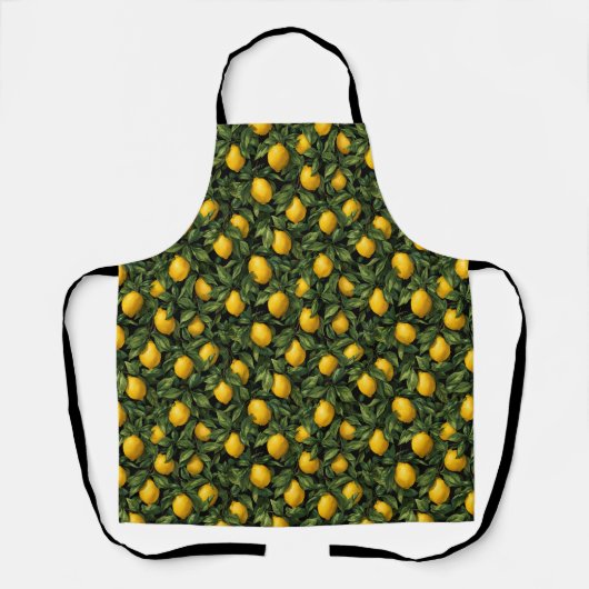 Vibrant Lemon Citrus Tree Pattern Schort (Voorkant)
