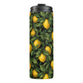 Vibrant Lemon Citrus Tree Pattern Thermosbeker (Voorkant)