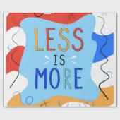Vibrant "Less Is More" Abstract Graphic Cadeaupapier (Vlak)