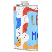 Vibrant "Less Is More" Abstract Graphic Heupfles (Links)