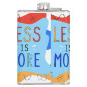 Vibrant "Less Is More" Abstract Graphic Heupfles (Achterkant)
