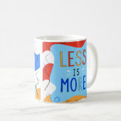 Vibrant "Less Is More" Abstract Graphic Koffiemok (Voorkant rechts)