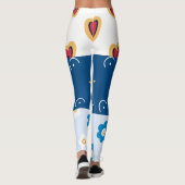Vibrant "Less Is More" Abstract Graphic Leggings (Achterkant)