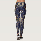 Vibrant "Less Is More" Abstract Graphic Leggings (Achterkant)