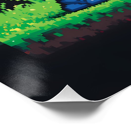 Vibrant "Less Is More" Abstract Graphic Perfect Poster (Hoek)