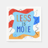 Vibrant "Less Is More" Abstract Graphic Servet (Voorkant)