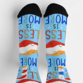 Vibrant "Less Is More" Abstract Graphic Sokken (Top)