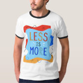 Vibrant "Less Is More" Abstract Graphic T-shirt (Voorkant)