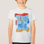 Vibrant "Less Is More" Abstract Graphic Tri-Blend Shirt (Voorkant)
