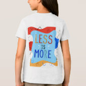 Vibrant "Less Is More" Abstract Graphic Tri-Blend Shirt (Achterkant)