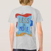 Vibrant "Less Is More" Abstract Graphic Tri-Blend Shirt (Achterkant)