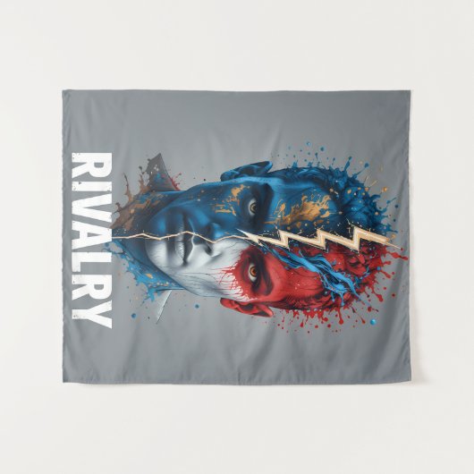 Vibrant "Less Is More" Abstract Graphic Wandkleed (Voorkant (horizontaal))