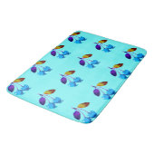 Vibrant lichtblauwe kersen badmat (Gekanteld)