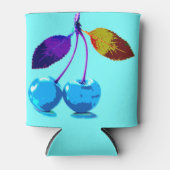 Vibrant lichtblauwe kersen blikjeskoeler (Voorkant)