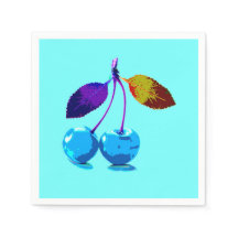 Vibrant lichtblauwe kersen