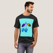 Vibrant lichtblauwe kersen t-shirt (Voorkant volledig)