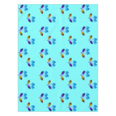 Vibrant lichtblauwe kersen tafelkleed (Voorkant)