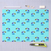 Vibrant lichtblauwe kersen tissuepapier (Craft)