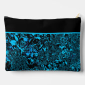 Vibrant Light Blue Cosmetic Pouch Etui (Achterkant)