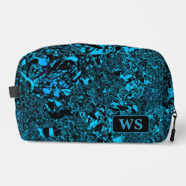 Vibrant Light Blue  Monogram Toiletry Bag Toilettasje