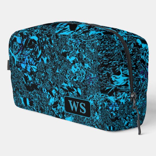 Vibrant Light Blue Monogram Toiletry Bag Toilettasje (Rechterhoek)