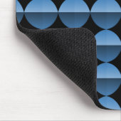 Vibrant Light Blue Retro Flair Mousepad Muismat (Hoek)