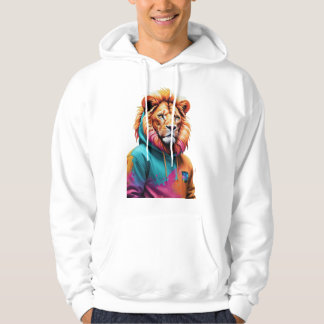 Vibrant Lion Hoodie – Majestic Streetwear Fusion