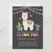 Vibrant Llama Birthday Party Whole Llama Fun Kaart (Voorkant)
