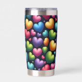 Vibrant Love Geïsoleerde Drinkbeker (Achterkant)