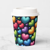 Vibrant Love Papieren Bekers (Achterkant)