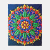 Vibrant Mandala Artistry Fleece Deken (Voorkant)
