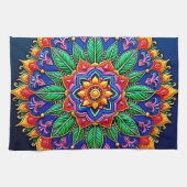 Vibrant Mandala Artistry Theedoek (Horizontaal)