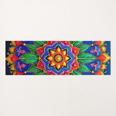 Vibrant Mandala Artistry Yogamat (Achterkant (horizontaal))