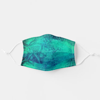 Vibrant mandala, drukband, kleurstofvormig gelaatm stoffen mondkapje