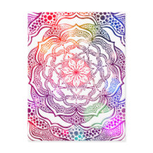 Vibrant Mandala kleurrijk Roze Stijlvol legant