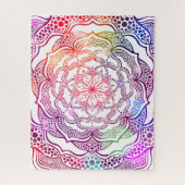 Vibrant Mandala kleurrijk Roze Stijlvol legant Legpuzzel (Verticaal)
