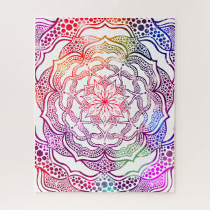 Vibrant Mandala kleurrijk Roze Stijlvol legant Legpuzzel