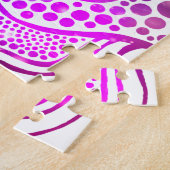 Vibrant Mandala kleurrijk Roze Stijlvol legant Legpuzzel (Zijkant)