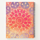 Vibrant Mandala Notitieboek (Achterkant)