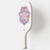 Vibrant Mandala Sacred Geometry Aangepast monogram Pickleball Paddle (Links)
