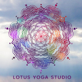 Vibrant Mandala Sacred Geometry Reiki Yoga Studio Raamsticker