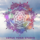 Vibrant Mandala Sacred Geometry Reiki Yoga Studio Raamsticker