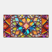 Vibrant Maximalist Mirror Pattern Bureaumat (Voorkant)