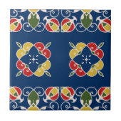 Vibrant Mediterranean Spanish Californian Style Tegeltje (Voorkant)