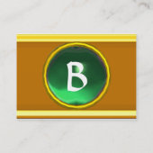 VIBRANT MEMORY2 MONOGRAM groen Visitekaartje (Achterkant)