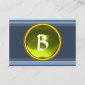 VIBRANT MEMORY3 MONOGRAM geel Visitekaartje (Achterkant)